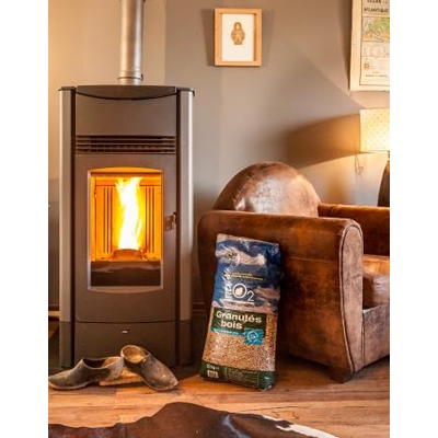 Pellet di legno EO2 - sacco 15kg - DINplus