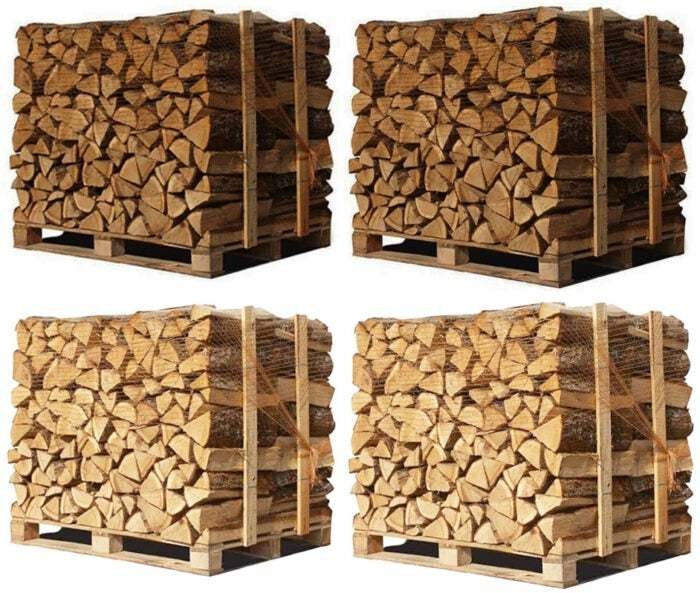 4 X Pallets (2 White Oak + 2 Beech/Hornbeam) – 50 cm Logs