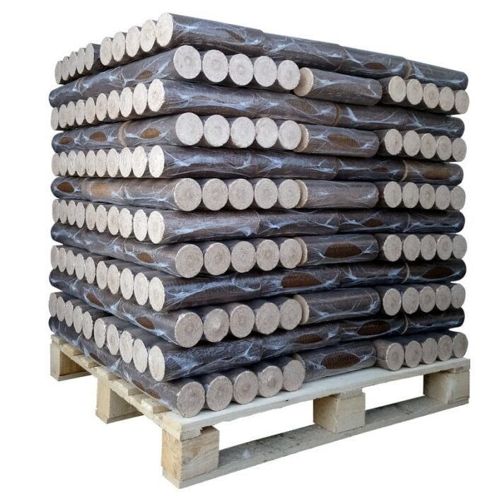 Bricchetti di legno pressato – 100% Legno duro – Pallet da 960 Kg
