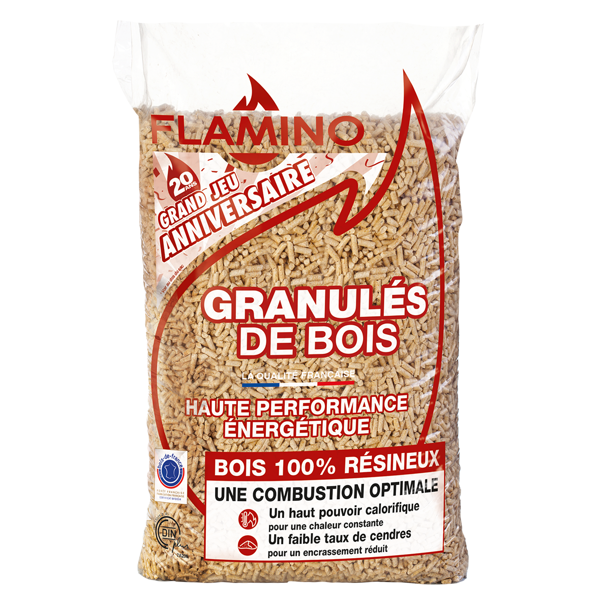 Pellet FLAMINO 72 sacchi da 15 kg