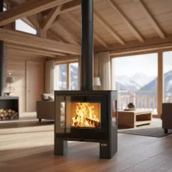 Stufa a legna Shiva 3 vetri - 10 Kw